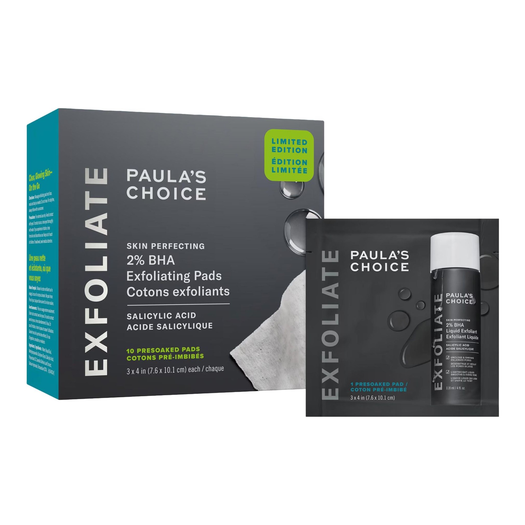 Skin Perfecting 2% BHA Exfoliating Toner Pads